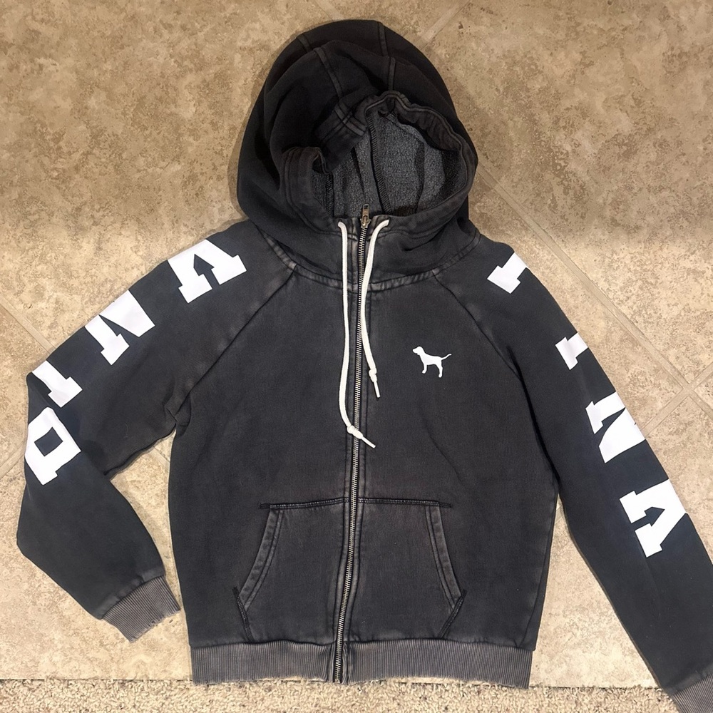 PINK Victoria’s Secret full zip up sweatshirt hoodie